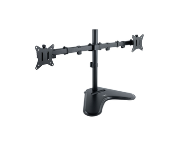 SOPORTE MESA 2 PANTALLAS GIRATORIO E INCLINABLE 17''-32'' NEGRO TOOQ