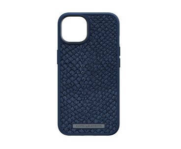 FUNDA MAGSAFE IPHONE 12/13/14 PIEL DE SALMON AZUL PETROLEO NJORD
