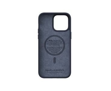 FUNDA MAGSAFE IPHONE 12/13/14 PRO MAX PIEL DE SALMON NEGRO NJORD