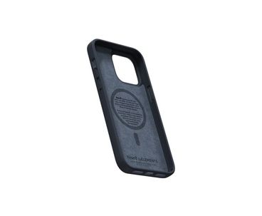 FUNDA MAGSAFE IPHONE 12/13/14 PRO MAX PIEL DE SALMON NEGRO NJORD