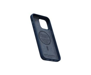 FUNDA MAGSAFE IPHONE 12/13/14 PRO MAX PIEL DE SALMON AZUL PETROLEO NJORD