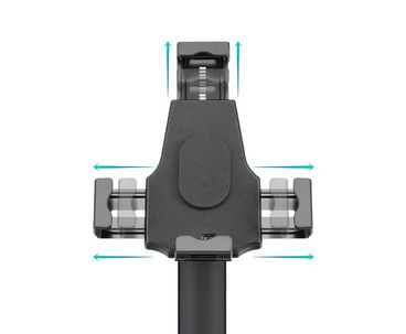 SOPORTE DE MESA PARA TABLET CON ANTIRROBO NEGRO TOOQ