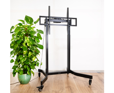 SOPORTE SUELO CON RUEDAS Y REGULACION ELECTRICA LUX 55''-100'' NEGRO TOOQ