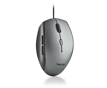 RATON OPTICO MOTH GRIS NGS