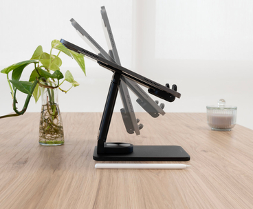 SOPORTE SOBREMESA AJUSTABLE PARA TABLETS 12.9" NEGRO TOOQ