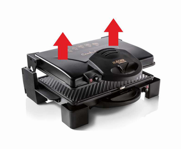 PARRILLA GRILL BALTIMORE ANTIADHERENTE NEGRO HAEGER