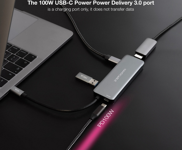 HUB USB-C 6 PUERTOS USB 3.2 15 CM NANOCABLE