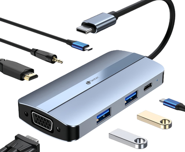 DOCKING STATION 7 PUERTOS USB-C LEOTEC