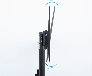 SOPORTE SUELO/PARED FIJO REGULABLE ALTURA 55"-100" LOTTUSNEGRO TOOQ