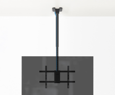 SOPORTE TECHO PANTALLAS 43"-86" GIRO/INCLINABLE XL NEGRO TOOQ