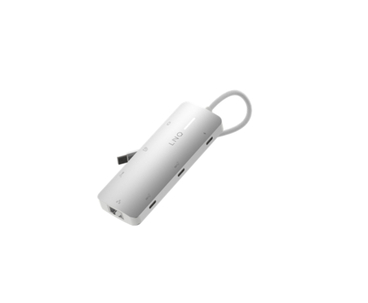 HUB 8 PUERTOS PRO USB-C 140W GRIS LINQ