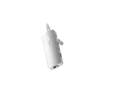 HUB 8 PUERTOS 8K PRO USB-C 140W GRIS LINQ