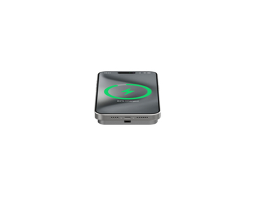 POWER BANK MAGNETICA WIRELESS 5000mAh PLATA LINQ