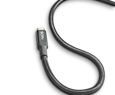 CABLE USB-C A USB-C 2 M KNOT 65W-2 NEGRO NGS