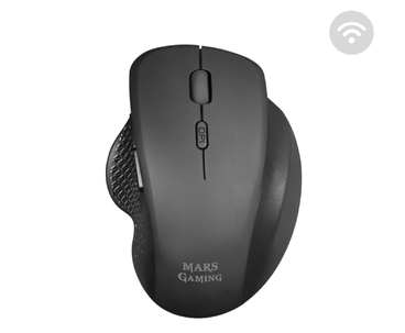 RATON OPTICO WIRELESS MARS GAMING MMWERGO BLACK
