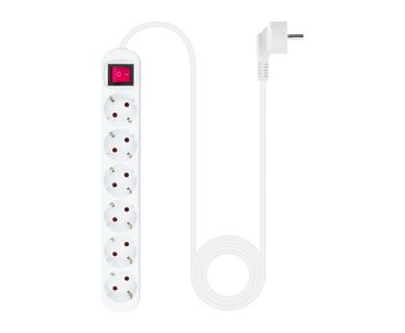 REGLETA PROTECTORA 6 TOMAS BLANCO NANOCABLE